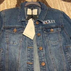 Mickey Mouse Jean jacket crop size 10
